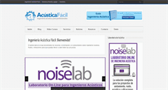 Desktop Screenshot of ingenieriaacusticafacil.com