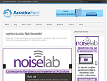 Tablet Screenshot of ingenieriaacusticafacil.com